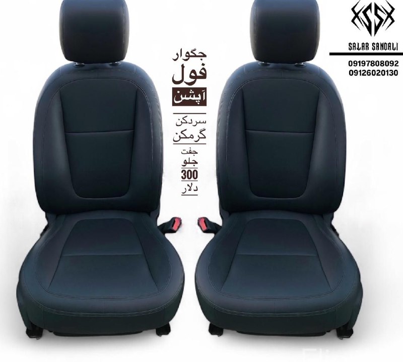 صندلی جگوار فول آپشن — سردکن و گرمکن، جفت جلو